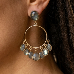 Earring: Labradorite Chandelier