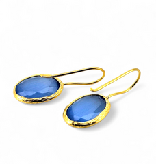 Glowdrop earring, Light blue Small