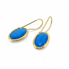 Glowdrop earring, Azure Blue Small