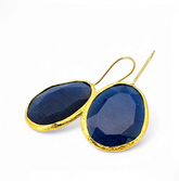 Glowdrop earring, Darkblue Large
