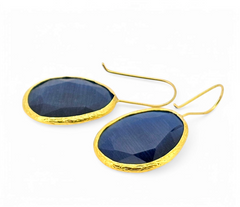 Glowdrop earring, Darkblue Large