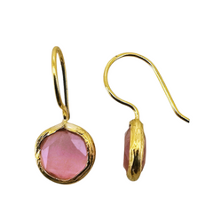 Glowdrop earring, Light pink Extra Small