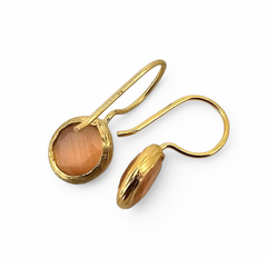 Glowdrop earring, Salmon Extra Small