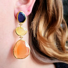 Earring Glow Line Orange • Yellow • Purple