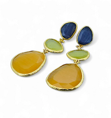 Earring Glow Line Yellow • Light Yellow • Purple