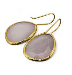 Glowdrop earring, Light Pink Large