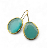 Glowdrop earring, Seagreen Large