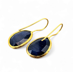Glowdrop earring, Darkblue Medium