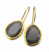 Glowdrop earring, Dark Grey Medium