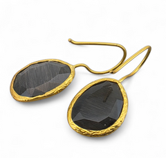 Glowdrop earring, Dark Grey Medium