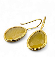 Glowdrop earring, Yellow Medium