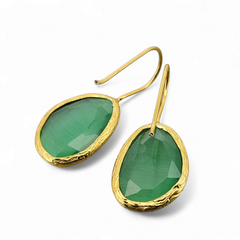 Glowdrop earring, Light Green Medium