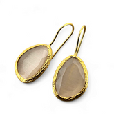 Glowdrop earring, Nude Medium