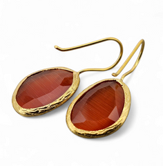 Glowdrop earring, Red Medium