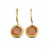 Glowdrop earring, Salmon Extra Small