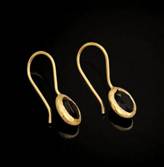 Glowdrop earring, Extra Small Black