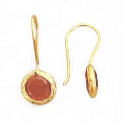 Glowdrop earring, Extra Small Red/Orange