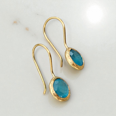 Glowdrop earring, extra Small Turquoise