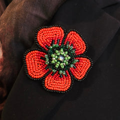 Brooch Wild Poppy