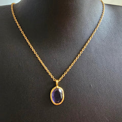 Glow Necklace Purple Grey