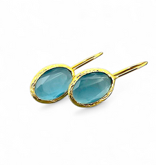 Glowdrop earring, Light Turquoise Small
