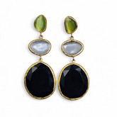 Earring Glow Line Olive • Grey • Black