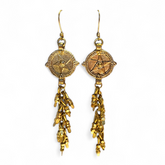 Dokra Earring Byzantine Star Drops