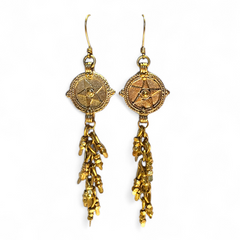 Dokra Earring Byzantine Star Drops