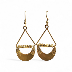 Dokra Earring Golden Luna