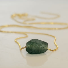 RAW Stone Slider Necklace