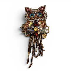 Brooch: Midnight Owl