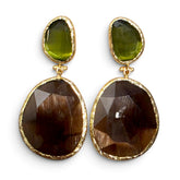 Earring Twin Glow Brown Olive