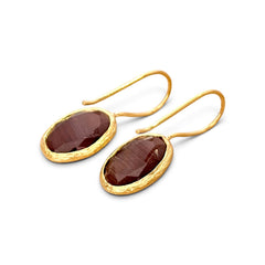 Glowdrop earring, Aubergine Small