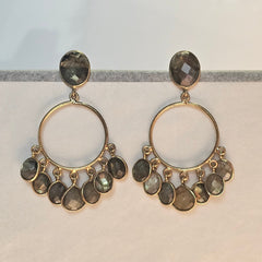 Earring: Labradorite Chandelier