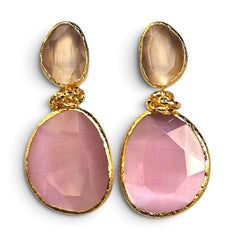 Earring: Twin Glow Nude & Pink
