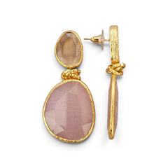 Earring: Twin Glow Nude & Pink