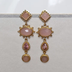 Earring: Pink Dangle Drop