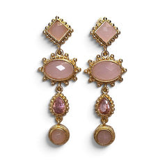 Earring: Pink Dangle Drop