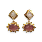 Earring: Blush & Moon Drop