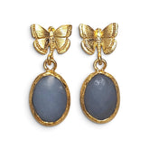 Earring: Papillon Misty Blue