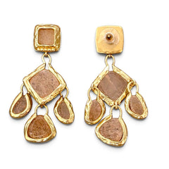 Earring: Raw Cascada Salmon