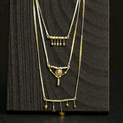Dokra Necklace Surya Trikoon