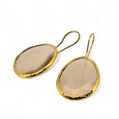 Glowdrop earring, Nude large