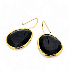 Glowdrop earring, Black Large