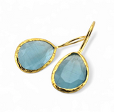 Glowdrop earring, Light Turquoise Medium