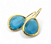 Glowdrop earring, Medium Turquoise