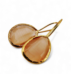 Glowdrop earring, Salmon Medium