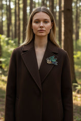 Brooch Emerald Flight