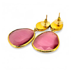 Earring Twin Glow White & Pink