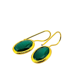 Glowdrop earring, Emerald Small